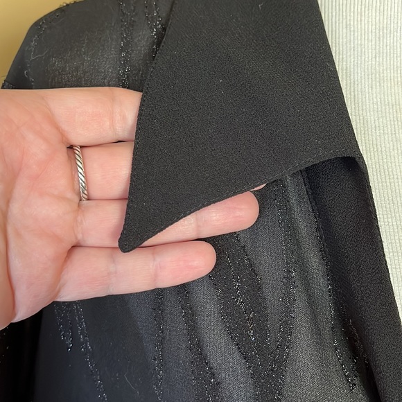 Vintage R&K Originals Women Size 18W Duster Dress Transparent Rhinestone Disco - Picture 14 of 16